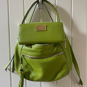 Michael Kors charm tassel shoulder purse with full sized wallet and extra strap